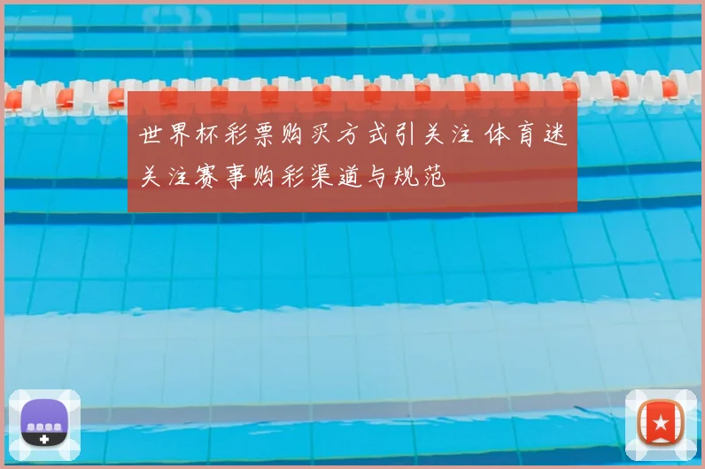 世界杯彩票购买方式引关注 体育迷关注赛事购彩渠道与规范
